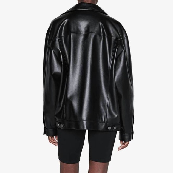 Anine Bing vegan leather bomber. Great fit - Picture 4 of 5